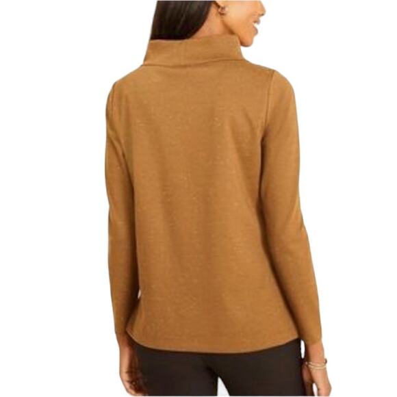 Ann Taylor Funnel Neck Ponte Knit Top Shirt Extra Small XS NWT - Picture 3 of 14